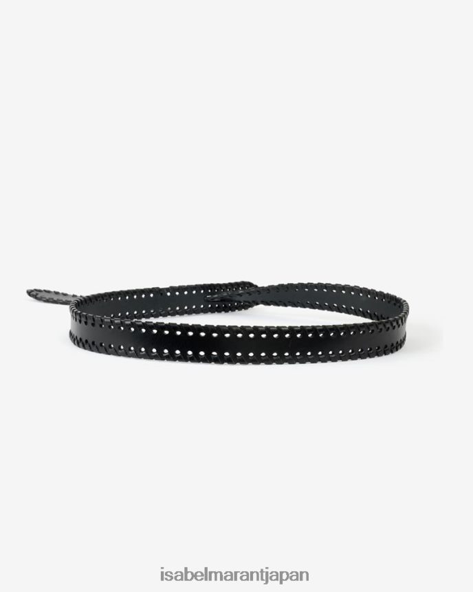 アクセサリー jp Isabel Marant ユニセックス レッチェ ノットレザーベルト 黒 PRT2401100