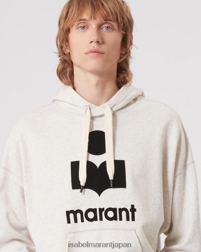 衣類 jp Isabel Marant 男性 マイリー ロゴ パーカー スウェットシャツ 生成り PRT2401311