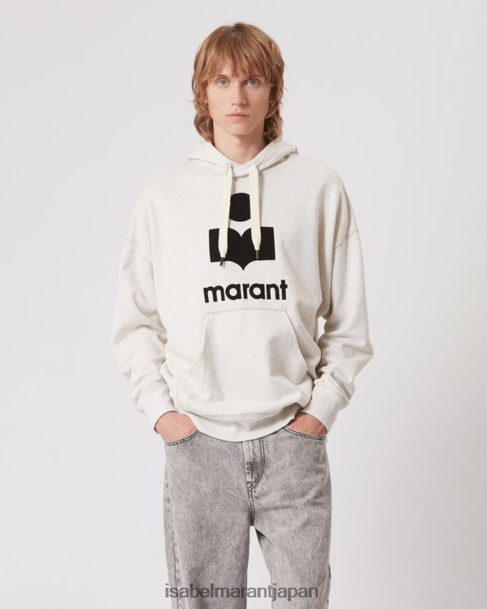 衣類 jp Isabel Marant 男性 マイリー ロゴ パーカー スウェットシャツ 生成り PRT2401311