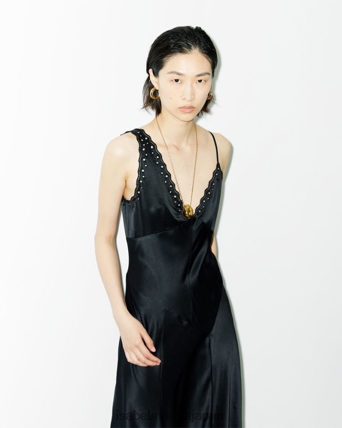 衣類 jp Isabel Marant 女性 アイリッヒドレス 黒 PRT240140