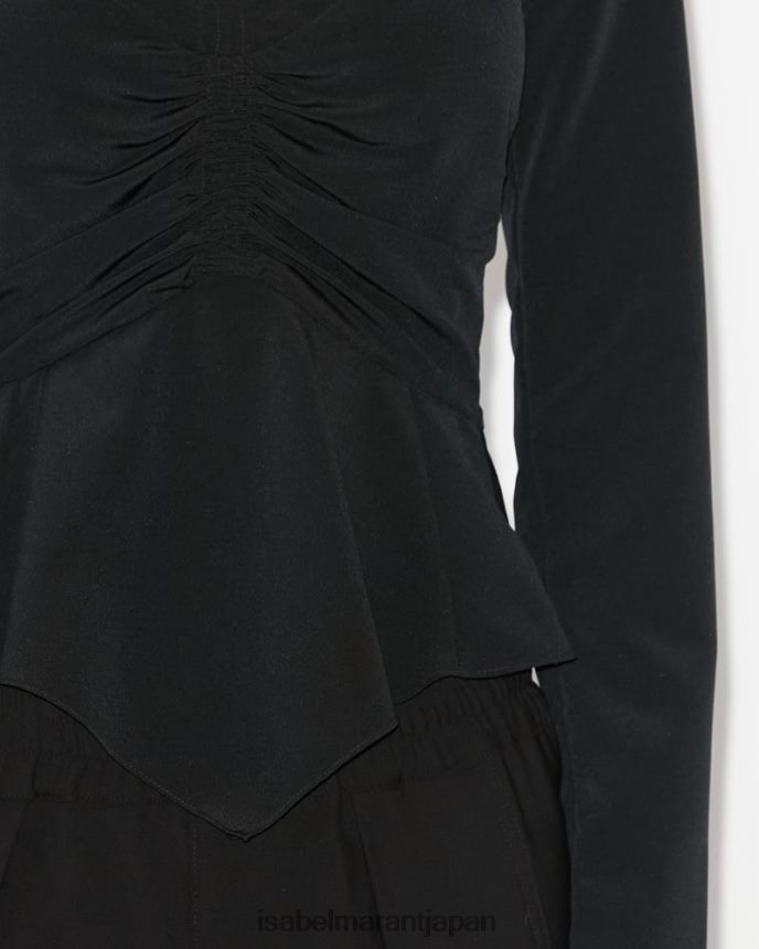 衣類 jp Isabel Marant 女性 ツンドラトップ 黒 PRT240163