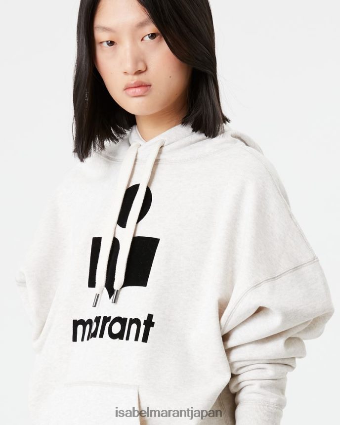 衣類 jp Isabel Marant 女性 マンセル オーバーサイズ パーカー スウェットシャツ 生成り PRT240391