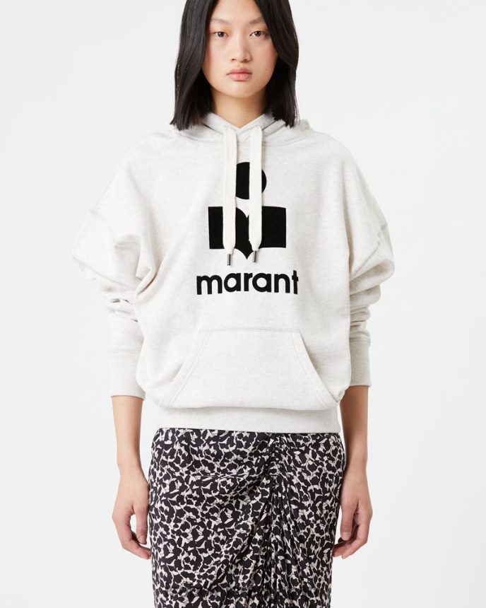 衣類 jp Isabel Marant 女性 マンセル オーバーサイズ パーカー スウェットシャツ 生成り PRT240391