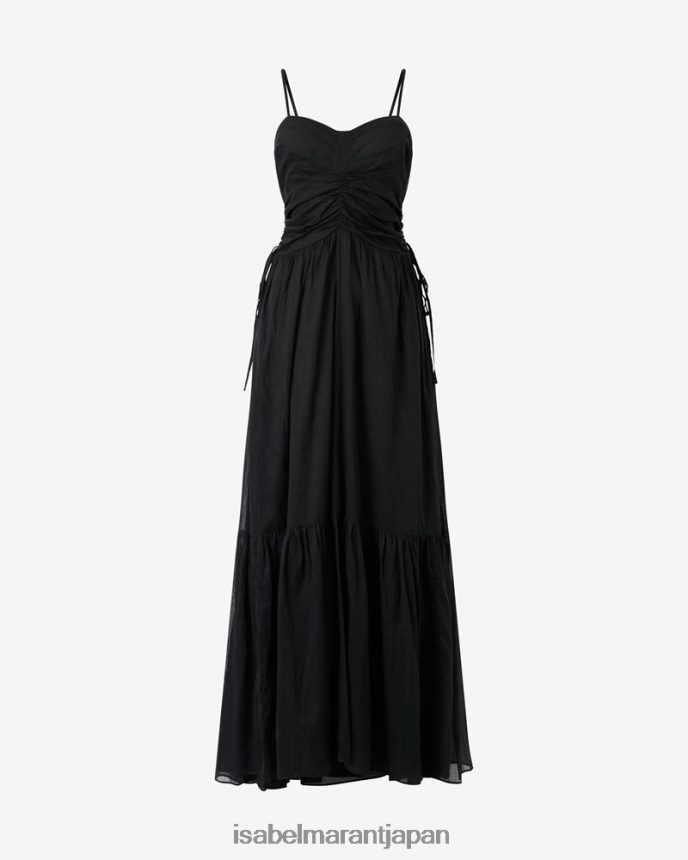 衣類 jp Isabel Marant 女性 ジアナ コットンボイルドレス 黒 PRT240611