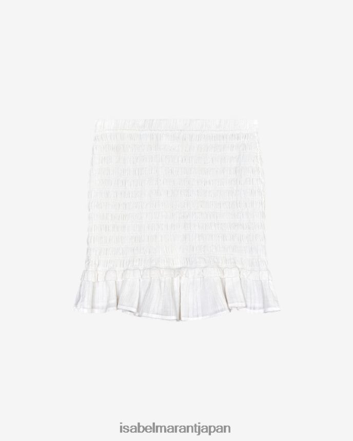 衣類 jp Isabel Marant 女性 ドレラコットンスカート 白 PRT240618