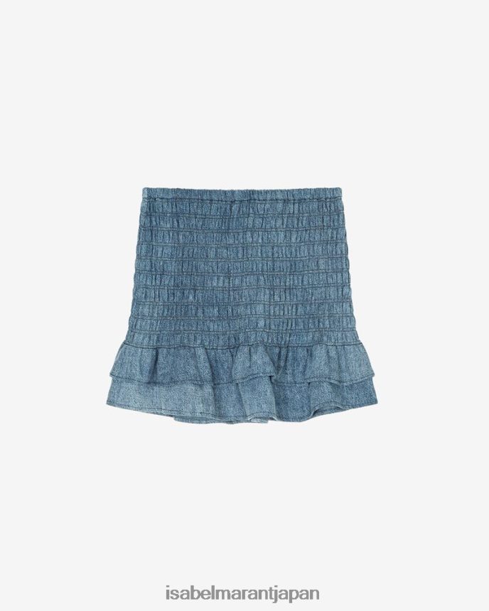 衣類 jp Isabel Marant 女性 ドレラコットンスカート ライトブルー PRT240619