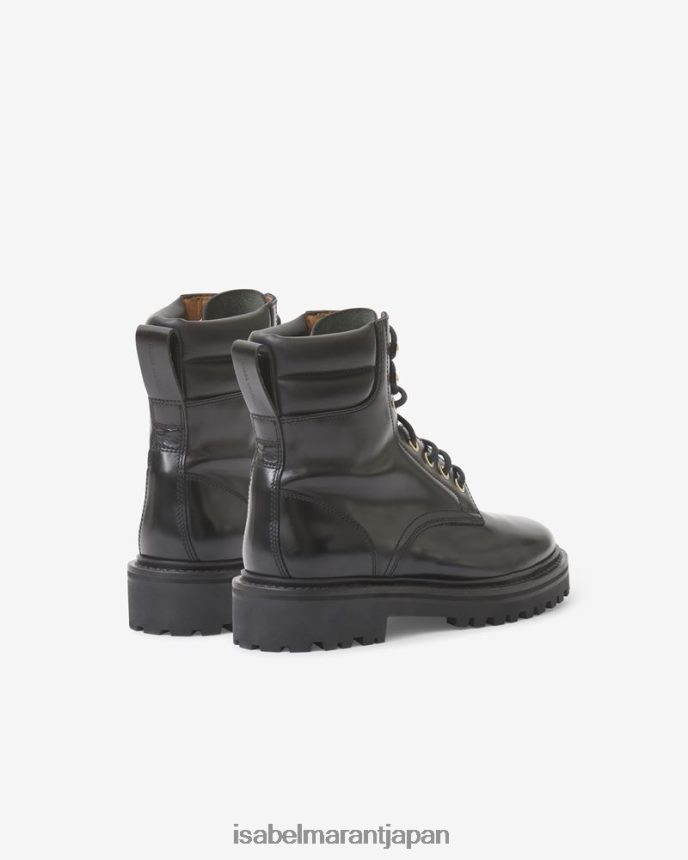 履物 jp Isabel Marant ユニセックス カンパレザーブーツ 黒 PRT240780