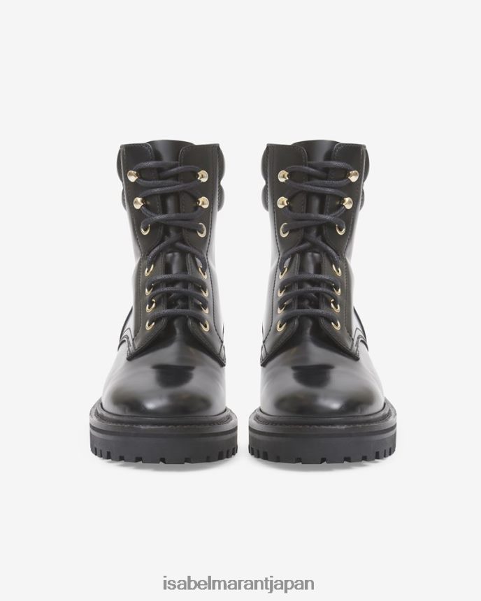 履物 jp Isabel Marant ユニセックス カンパレザーブーツ 黒 PRT240780