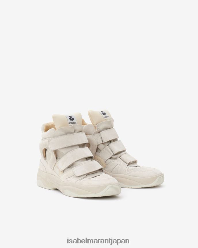 履物 jp Isabel Marant 男性 バムキーレザースニーカー 生成り PRT240903