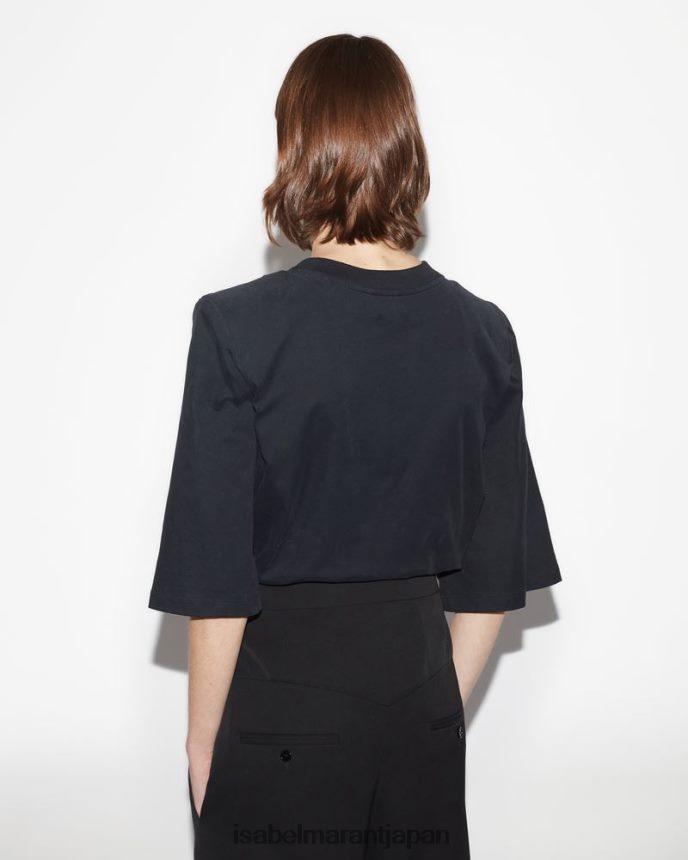 衣類 jp Isabel Marant 女性 ベンコットンTシャツ 黒い銀 PRT240247