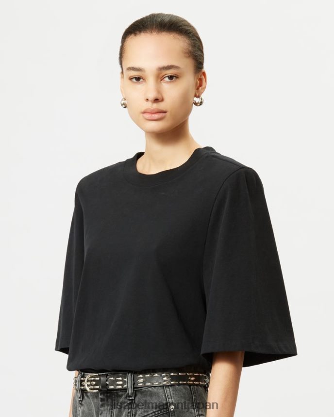 衣類 jp Isabel Marant 女性 ベンTシャツ 黒 PRT240250