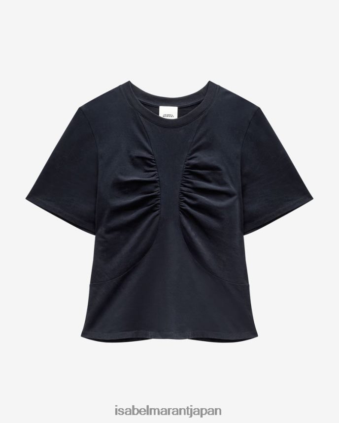 衣類 jp Isabel Marant 女性 ゼレンコットンTシャツ 黒 PRT240265