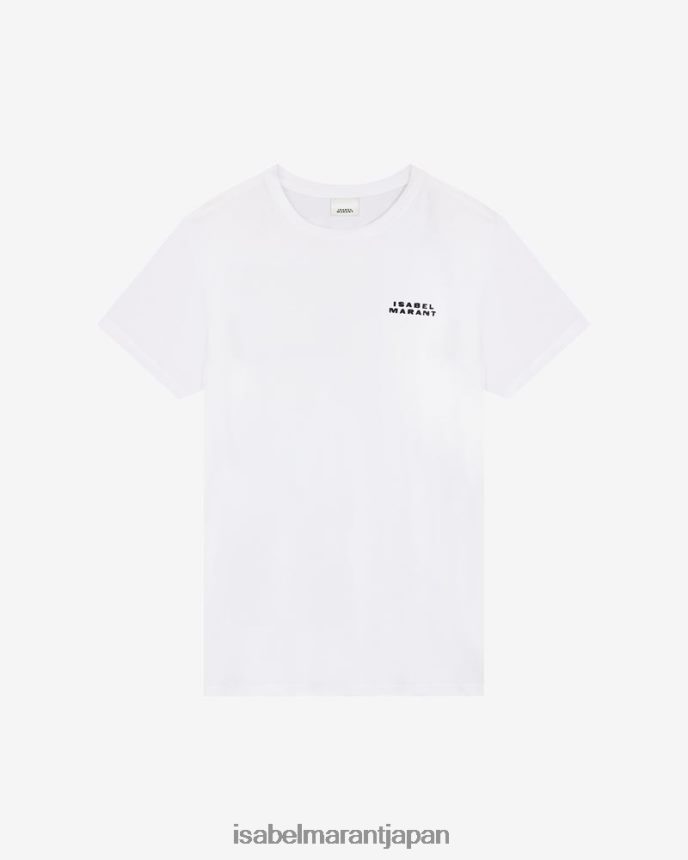 衣類 jp Isabel Marant 女性 ヴィダル ロゴ Tシャツ 白 PRT240273