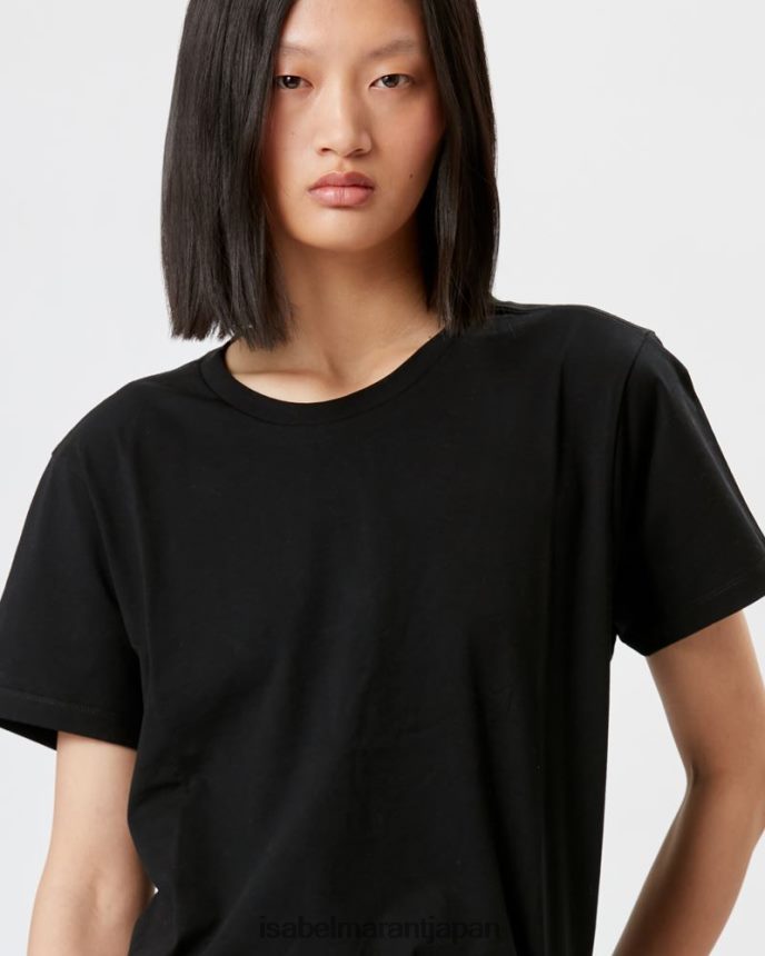 衣類 jp Isabel Marant 女性 アナックス Tシャツ 黒 PRT240274