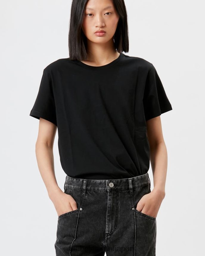 衣類 jp Isabel Marant 女性 アナックス Tシャツ 黒 PRT240274