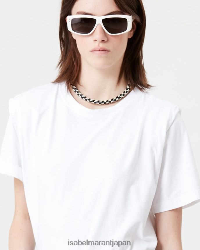 衣類 jp Isabel Marant 女性 ゼリトス Tシャツ 白 PRT240276