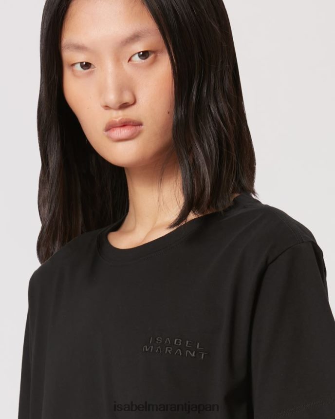 衣類 jp Isabel Marant 女性 ヴィダル ロゴ Tシャツ 黒 PRT240278