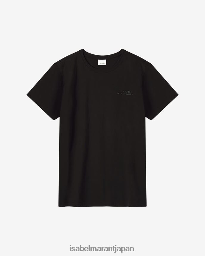 衣類 jp Isabel Marant 女性 ヴィダル ロゴ Tシャツ 黒 PRT240278