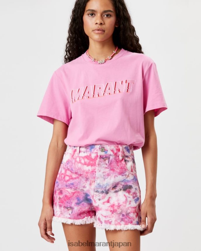 衣類 jp Isabel Marant 女性 エドウィッジ ''マラン'' コットン T シャツ ピンク PRT240456