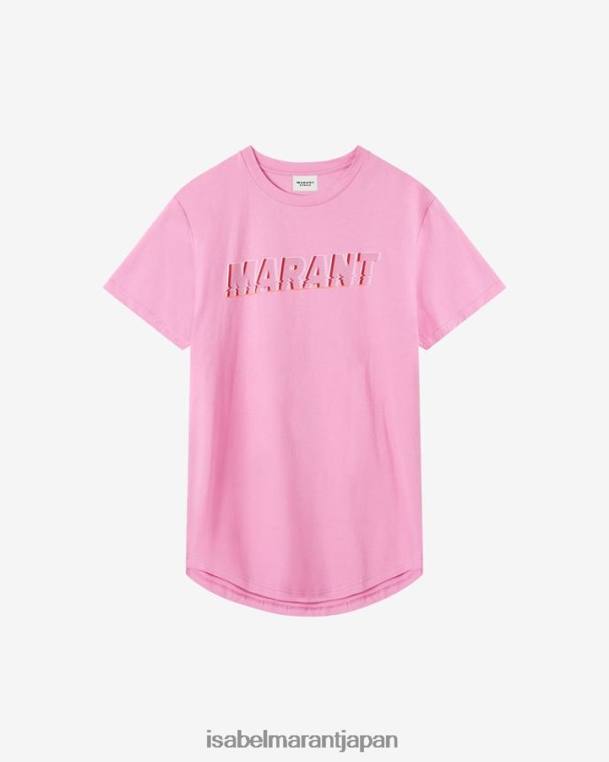 衣類 jp Isabel Marant 女性 エドウィッジ ''マラン'' コットン T シャツ ピンク PRT240456