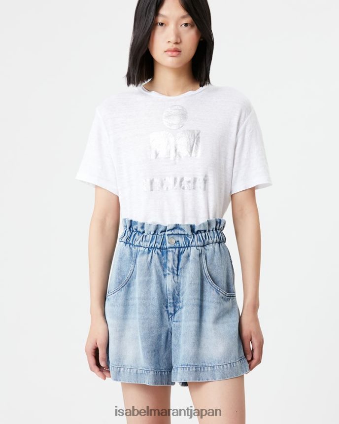 衣類 jp Isabel Marant 女性 zewel ロゴ T シャツ 白 PRT240427